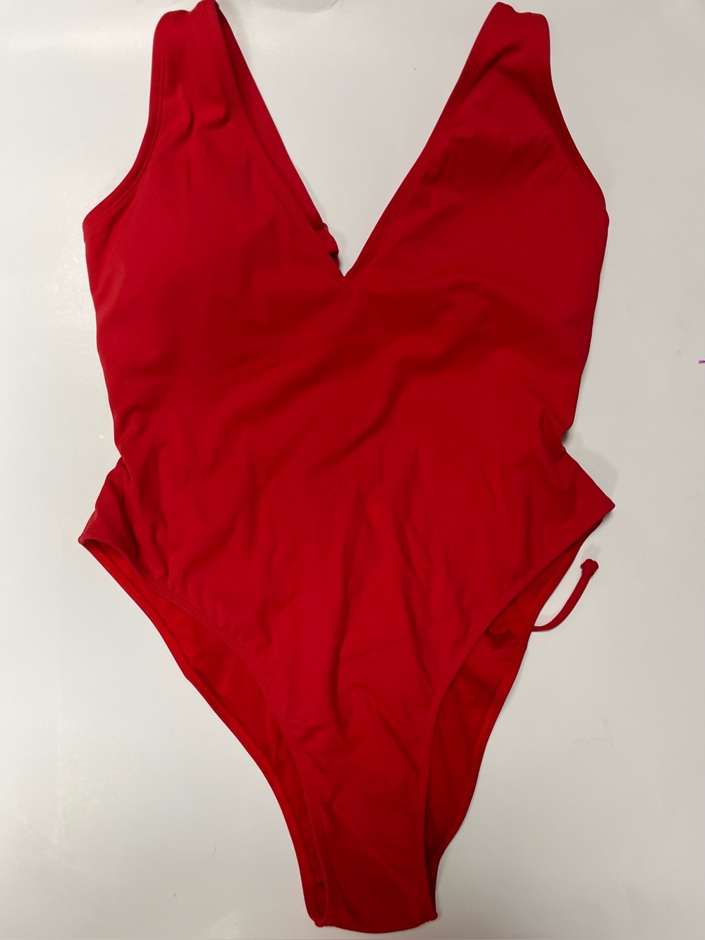 TA3 Red XL Short One Piece Contour Swimsuit